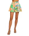 Ramy Brook Frankie Skort In Garden Print