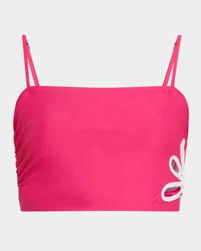 Ramy Brook Franny Bikini Top In Perfect Pink