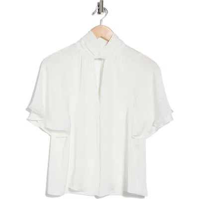 Ramy Brook Freda Keyhole Neck Satin Top In Multi