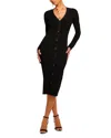 Ramy Brook Gabby Knit Button Down Midi Dress In Black