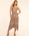 Ramy Brook Gabriela Halter Midi Dress In Gray