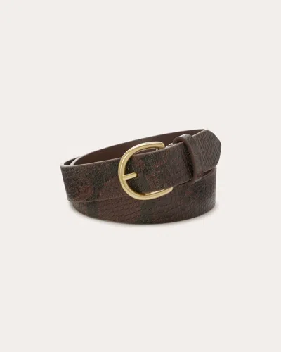 Ramy Brook Gaia Leather Belt In Brown