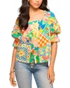 Ramy Brook Garden Lula Off The Shoulder Top In Gardent Print