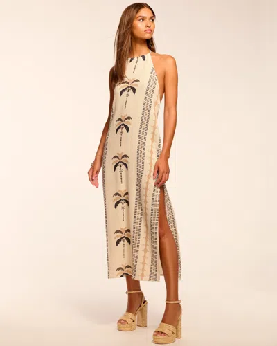 Ramy Brook Gardenia Halter Coverup Midi Dress In Neutral