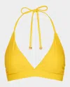 Ramy Brook Gari Triangle Bikini Top In Yellow
