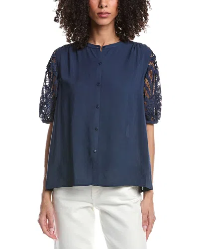 Ramy Brook Gia Top In Blue