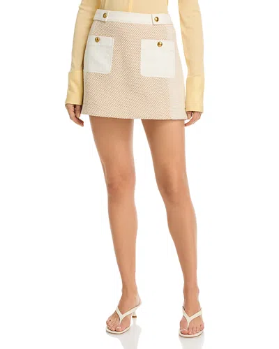 Ramy Brook Gili Tweed Miniskirt In White