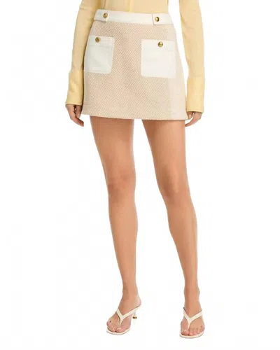 Ramy Brook Gili Tweed Mini Skirt In Sandstone In Multi