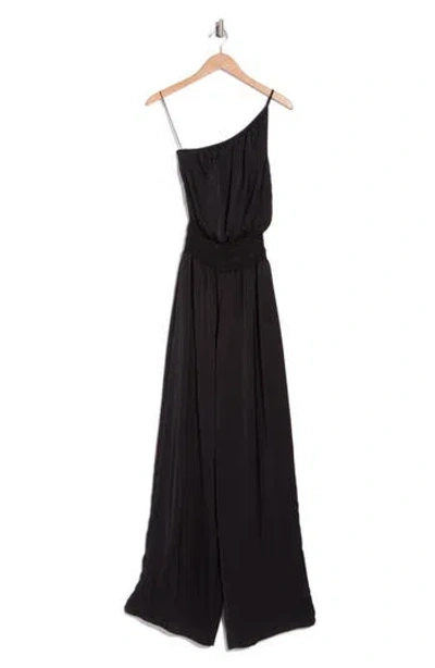 Ramy Brook Gionna One-shoulder Jumpsuit In Black