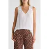 Ramy Brook Glenn Studded Sleeveless Top In White