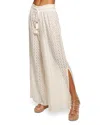 Ramy Brook Glora Zigzag Coverup Pant In White/gold