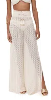 RAMY BROOK GLORA PANTS WHITE/GOLD ZIGZAG