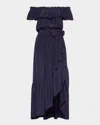 Ramy Brook Gloria Off-shoulder Midi Dress