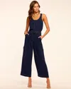 RAMY BROOK GRETA BELTED CROPPED SLEEVELESS JUMPSUIT