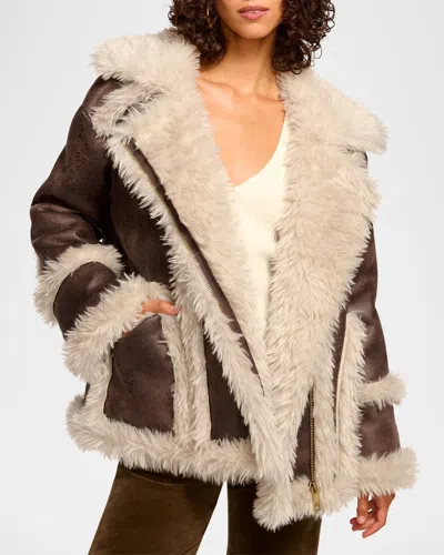 RAMY BROOK HAL FAUX SHEARLING COAT