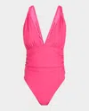 Ramy Brook Haley One-piece Swimsuit In Perfect Pink