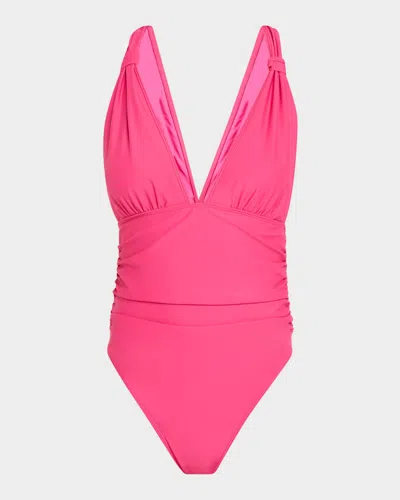 Ramy Brook Haley One-piece Swimsuit In Perfect Pink