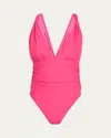 Ramy Brook Haley One-piece Swimsuit In Perfect Pink