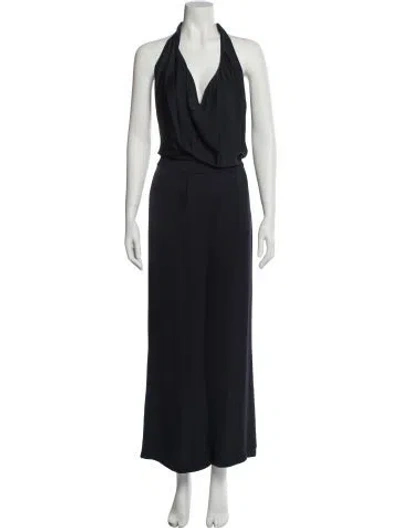Pre-owned Ramy Brook Halterneck Jumpsuit In Black
