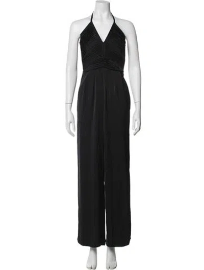 Pre-owned Ramy Brook Halterneck Jumpsuit In Black