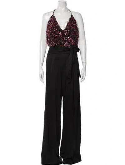Pre-owned Ramy Brook Halterneck Jumpsuit In Black