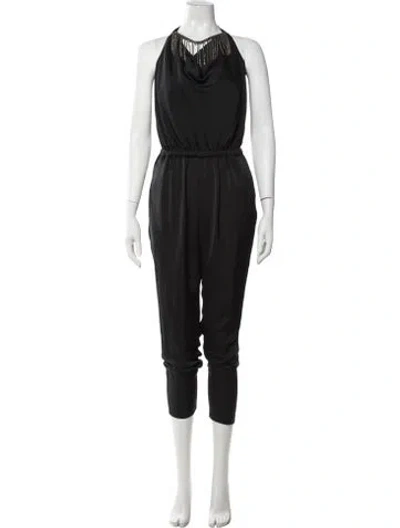 Pre-owned Ramy Brook Halterneck Jumpsuit In Black