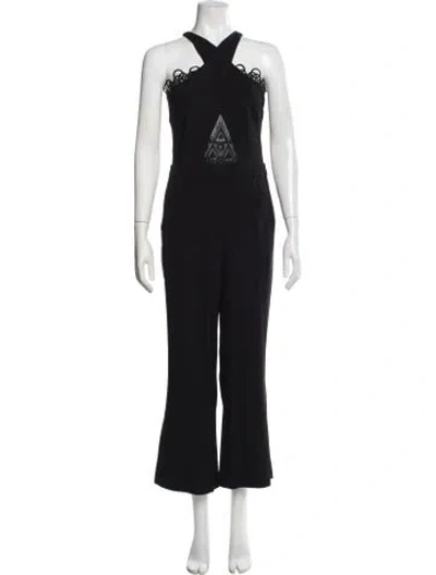 Pre-owned Ramy Brook Halterneck Jumpsuit In Black