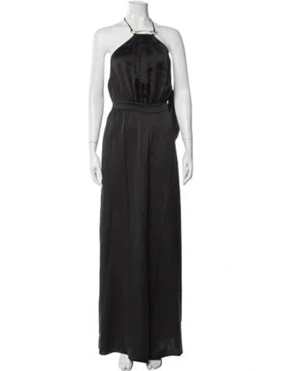 Pre-owned Ramy Brook Halterneck Jumpsuit In Black