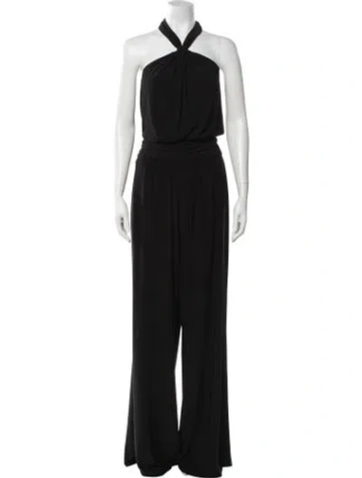 Pre-owned Ramy Brook Halterneck Jumpsuit In Black