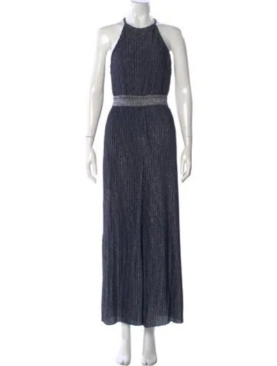 Pre-owned Ramy Brook Halterneck Jumpsuit In Blue