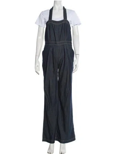 Pre-owned Ramy Brook Halterneck Jumpsuit In Blue