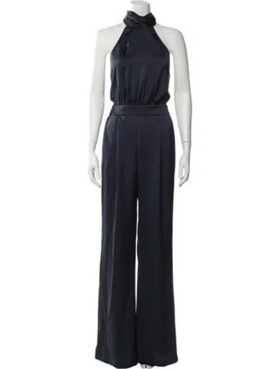 Pre-owned Ramy Brook Halterneck Jumpsuit In Blue