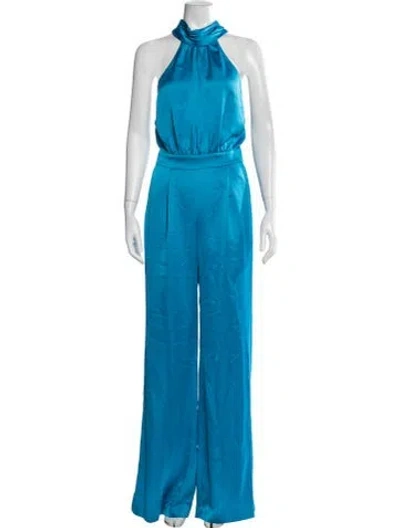 Pre-owned Ramy Brook Halterneck Jumpsuit In Blue