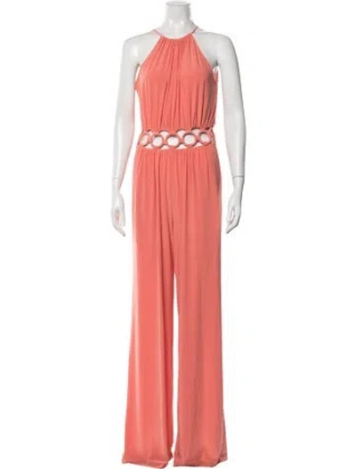 Pre-owned Ramy Brook Halterneck Jumpsuit In Orange