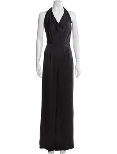 Pre-owned Ramy Brook Halterneck Jumpsuit W/ Tags In Black