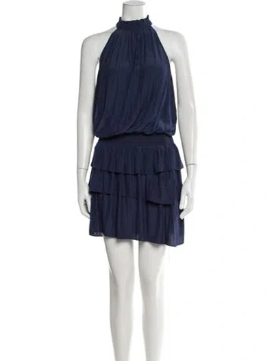 Pre-owned Ramy Brook Halterneck Mini Dress In Neutral