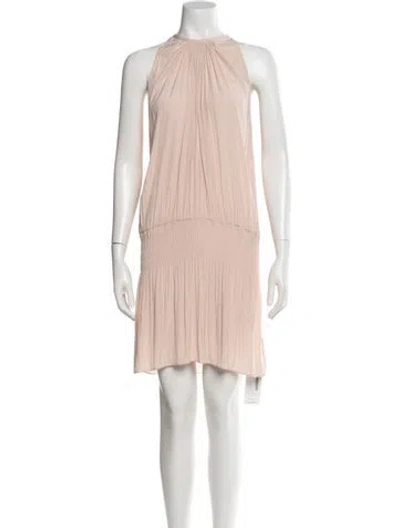 Pre-owned Ramy Brook Halterneck Mini Dress In Pink