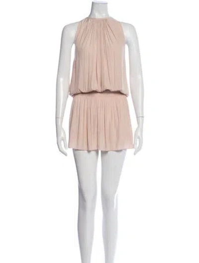 Pre-owned Ramy Brook Halterneck Mini Dress In Pink