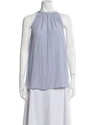 Pre-owned Ramy Brook Halterneck Sleeveless Top In Purple