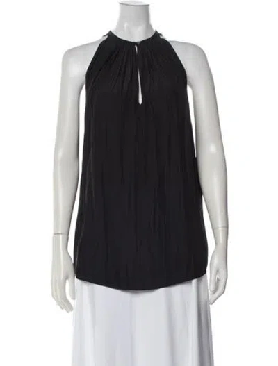 Pre-owned Ramy Brook Halterneck Sleeveless Top W/ Tags In Gray
