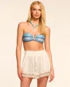 Ramy Brook Hank Embroidered Coverup Mini Short