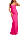 Ramy Brook Hansel Cowl Neck Sleeveless Gown In Hot Pink