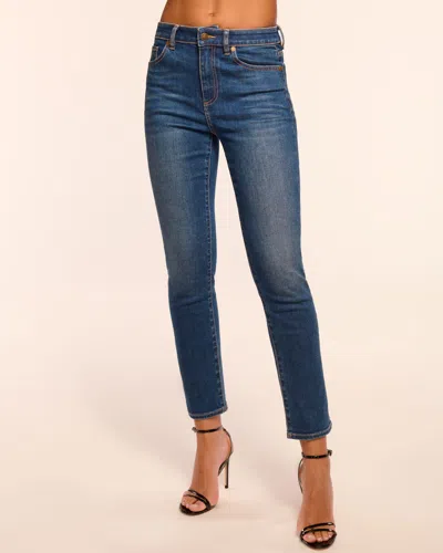 Ramy Brook Harlow 5-pocket Straight Leg Jean In Blue