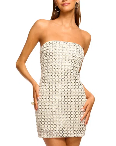 Ramy Brook Harper Dress In Ivory/silver