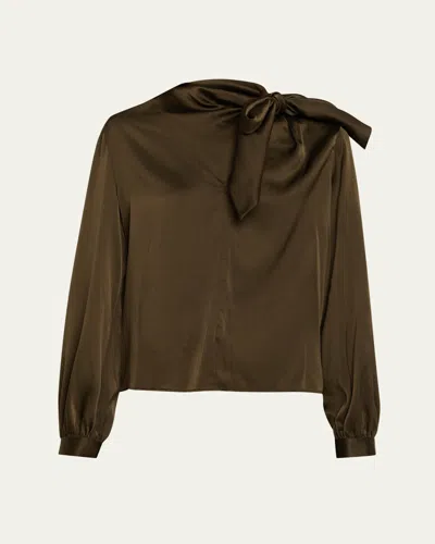 RAMY BROOK HARRY TIE-NECK SILK BLOUSE