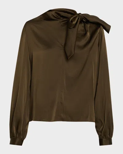 RAMY BROOK HARRY TIE-NECK SILK BLOUSE