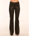 Ramy Brook Helena High Waist Coated Bootcut Jeans In Black