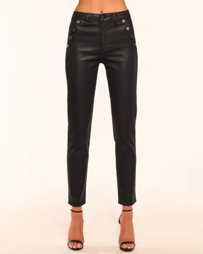 Ramy Brook Helena Coated High-rise Skinny Jean In Black