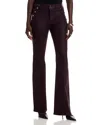 Ramy Brook Helena High Rise Coated Flare Jeans In Blackberry In Purple
