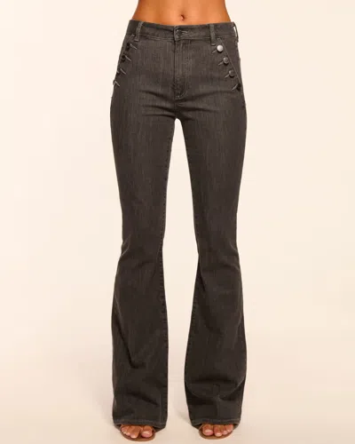 Ramy Brook Helena High-rise Flare Jean In Gray